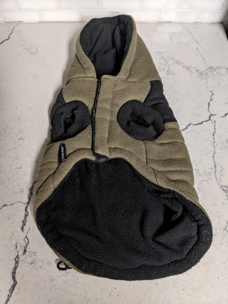 Silver Paw Dog forest green and black xs dog sweater image indicator(2)