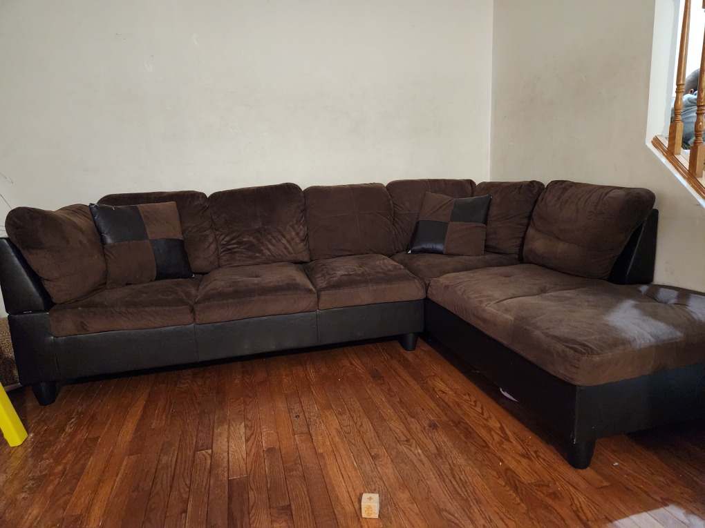 Brown Sectional Sofa - photo 2