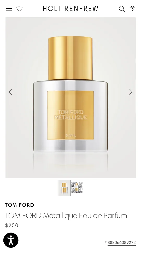 Tom Ford Métallique Eau de Parfum - 50ml image indicator(2)