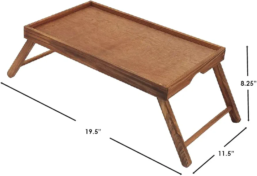 Home Basics Pine Bed Tray with Folding Legs - photo 2