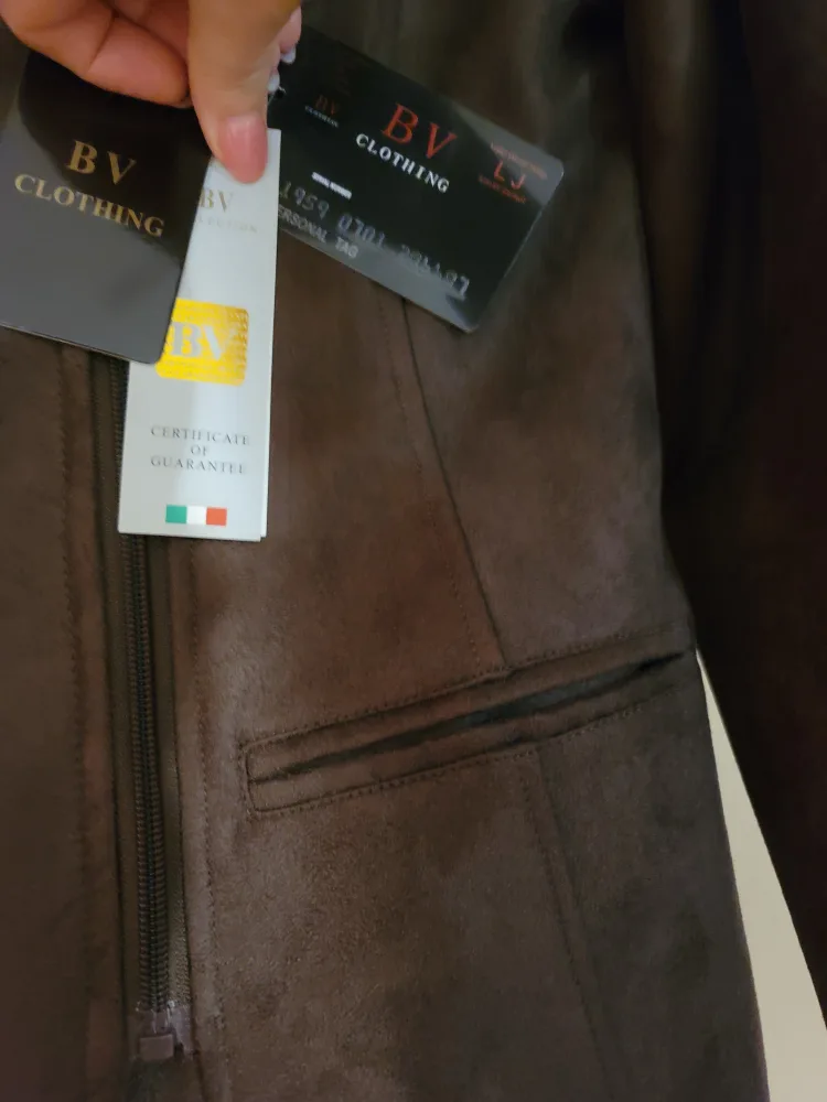 Botega Veneta BV Clothing Brown Suede Jacket image indicator(4)