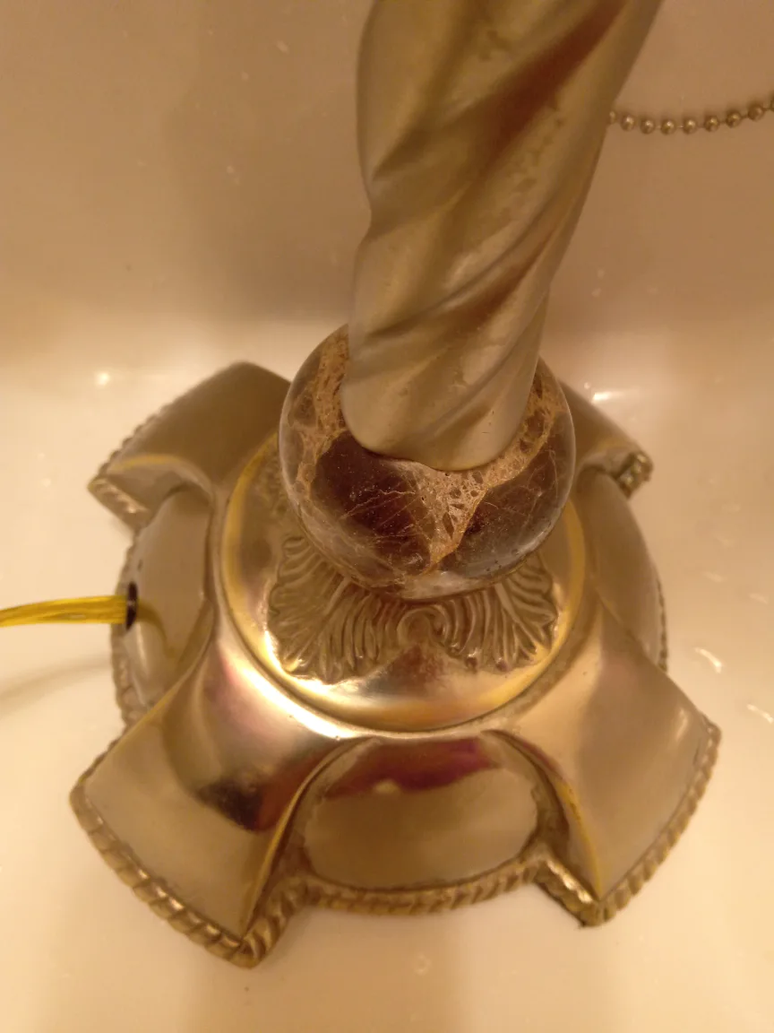 Pair of Elegant Table Lamps with Marble Bases image indicator(2)