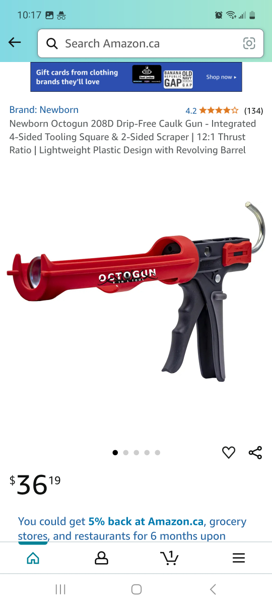 Newborn Octogun 208D Caulk Gun - photo 2