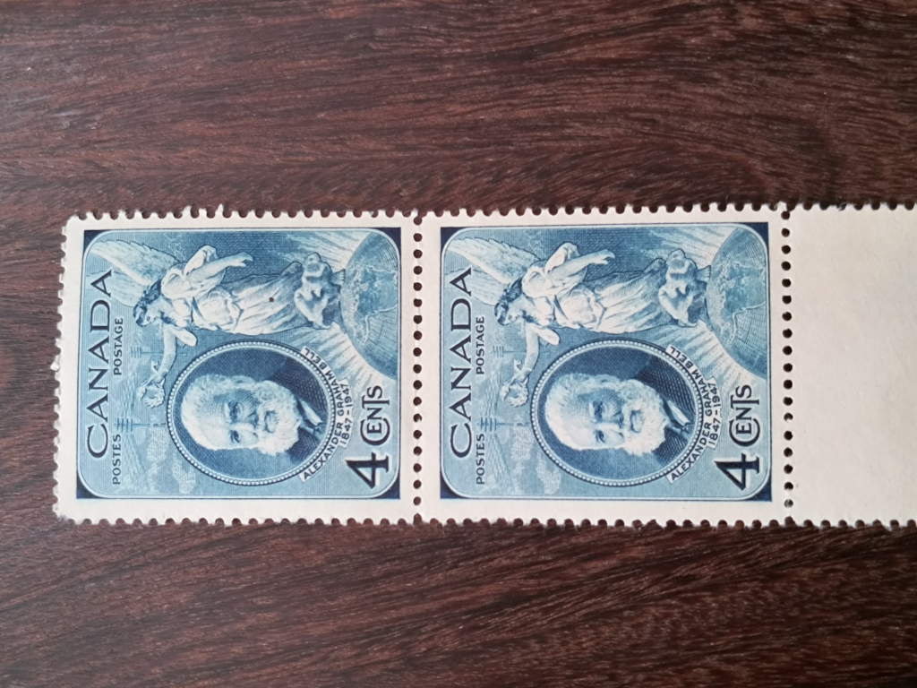 Two 4-Cent Canada Stamps - Alexander Graham Bell - photo 4
