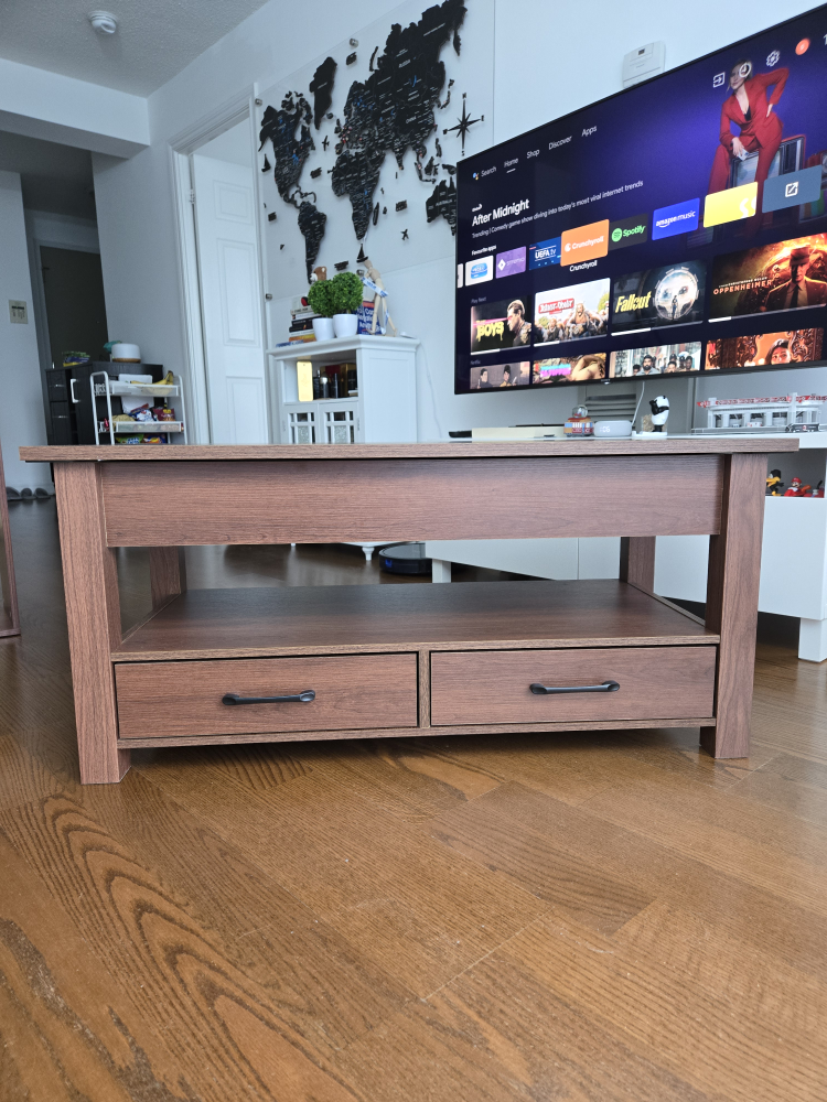 Lift Top Coffee Table with Storage - photo 2
