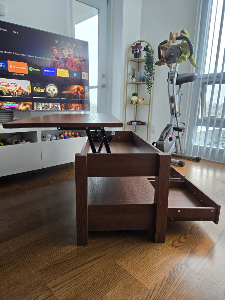 Lift Top Coffee Table with Storage - photo 4