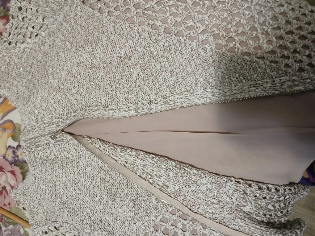 Beige Open Knit Sweater image indicator(3)