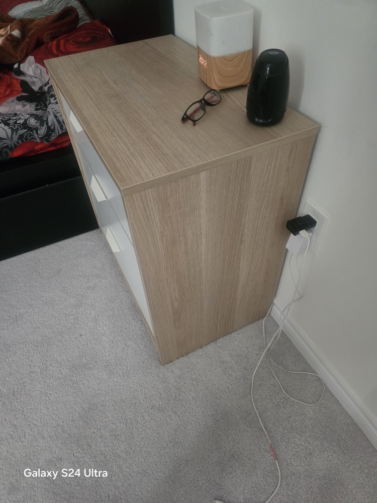2 Ikea used Three-Drawer Wooden Chest - photo 2