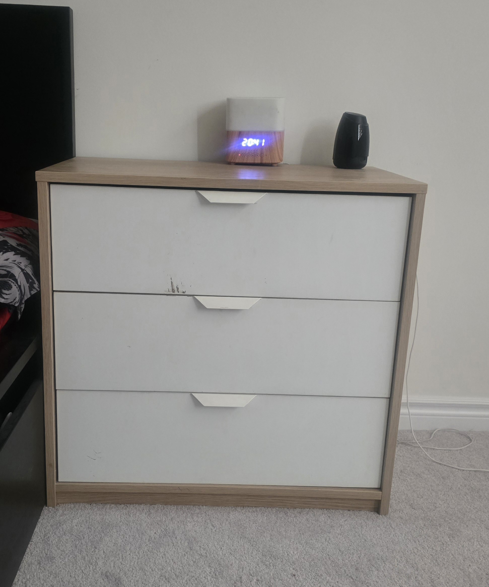 2 Ikea used Three-Drawer Wooden Chest - photo 3