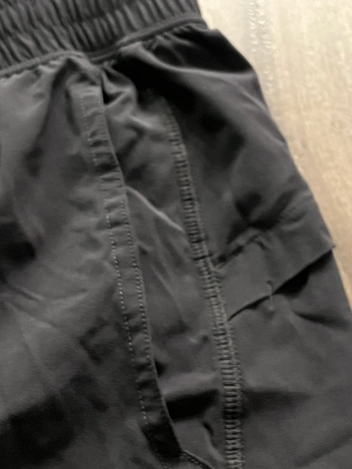 Men’s drawstring Lululemon black shorts “S” image indicator(4)