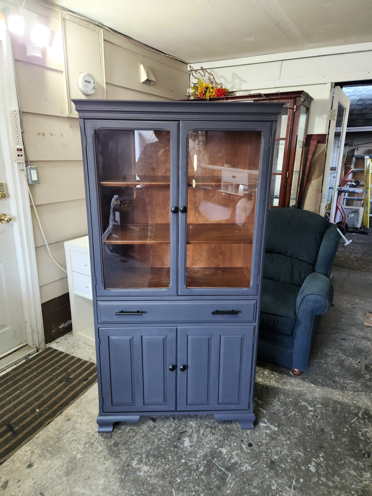 Vintage Refinished Display Cabinet - photo 2
