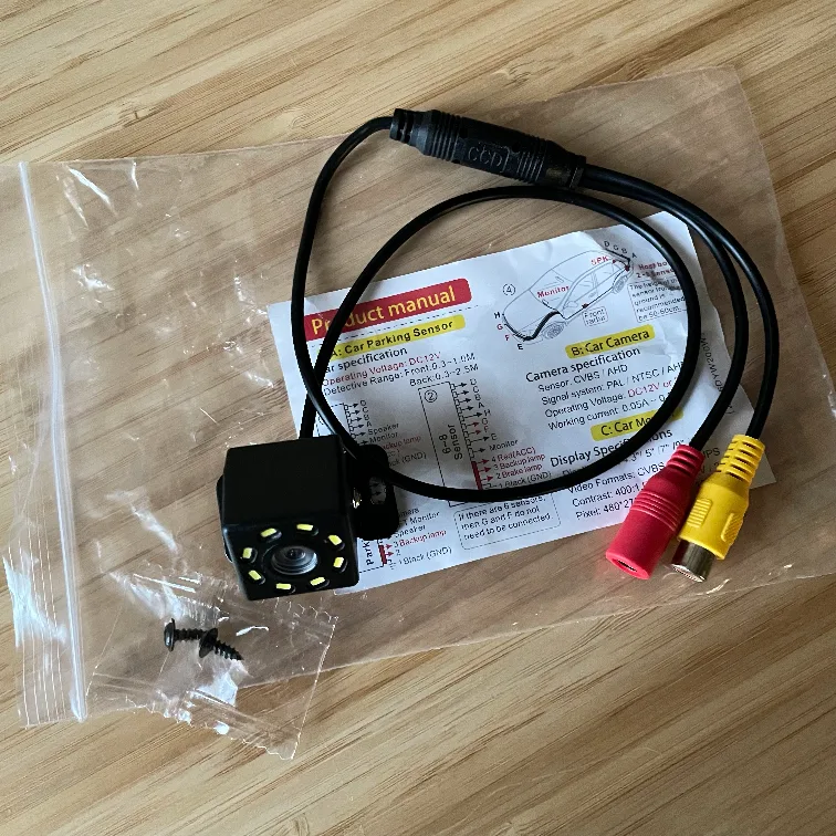 Waterproof Rear Backup Camera with Night Vision and LED🧡 image indicator(3)