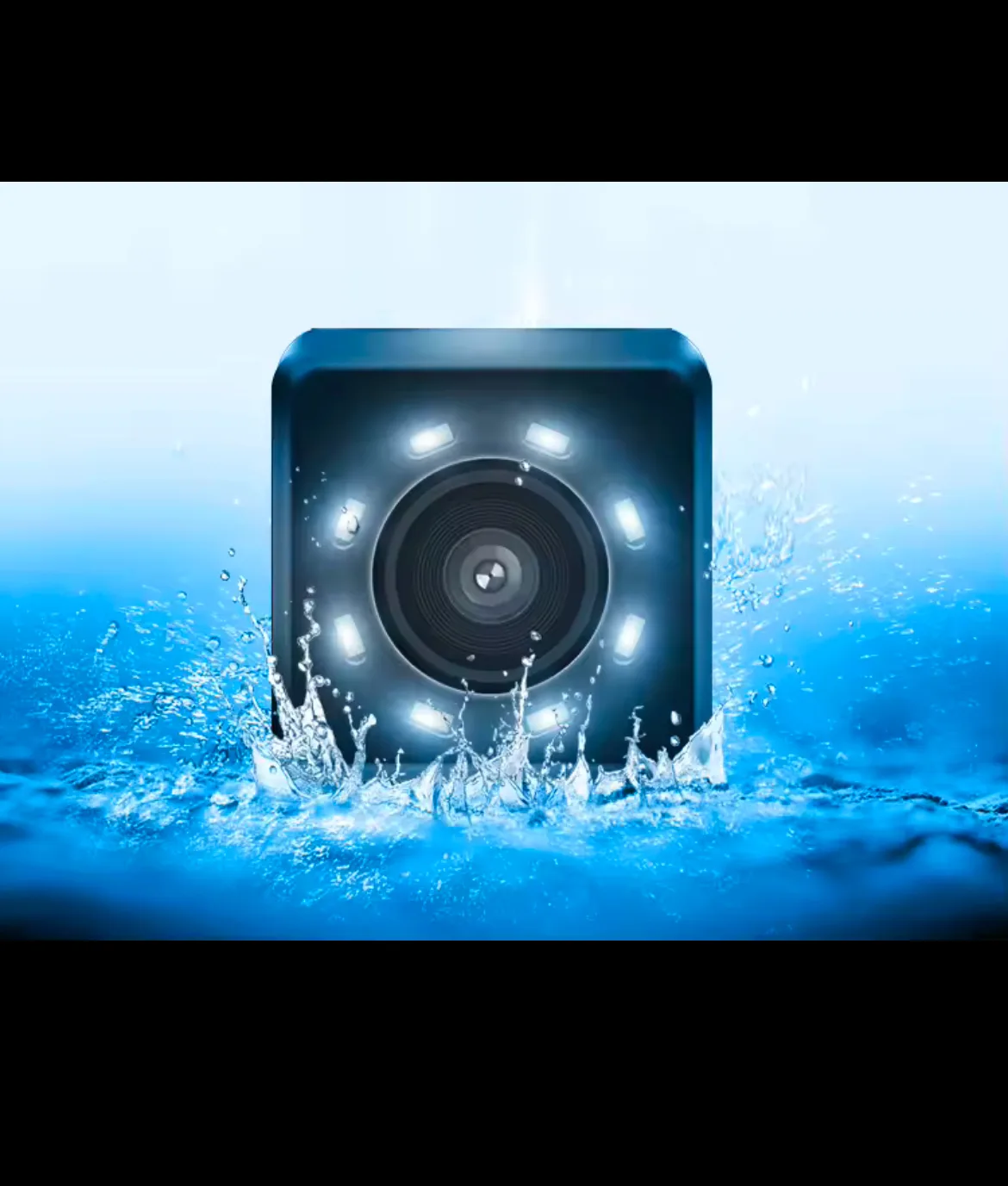 Waterproof Rear Backup Camera with Night Vision and LED🧡 image indicator(4)