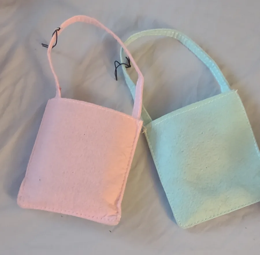 Set of Two Mini Felt Christmas Bags - Penguin & Snowman image indicator(3)