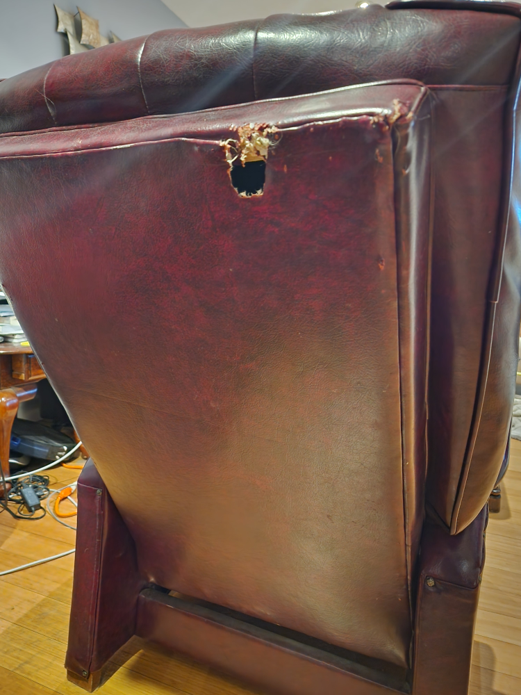 Vintage leather Recliner Chair - photo 4