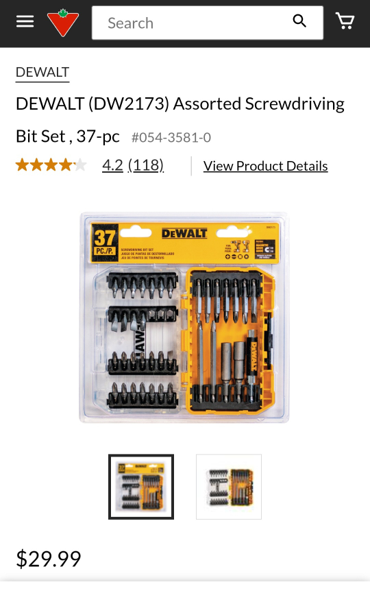 DEWALT Cordless Drill/Driver Kit with 37-pc Screwdriver Bit Set - photo 3