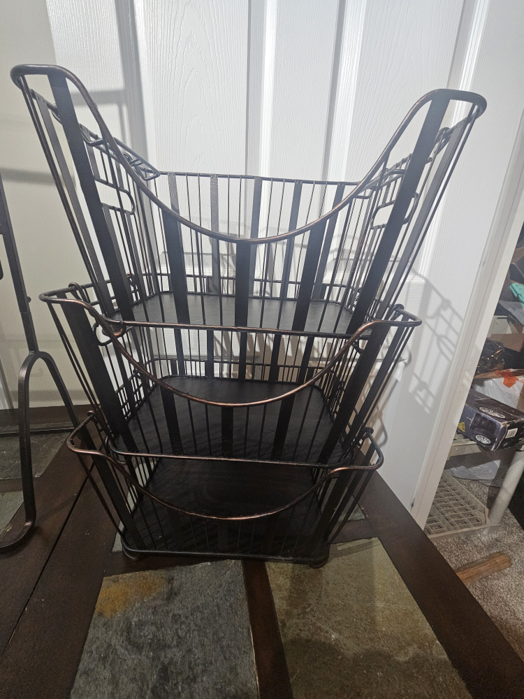 3-Tier Metal Wire Basket Organizer - photo 4