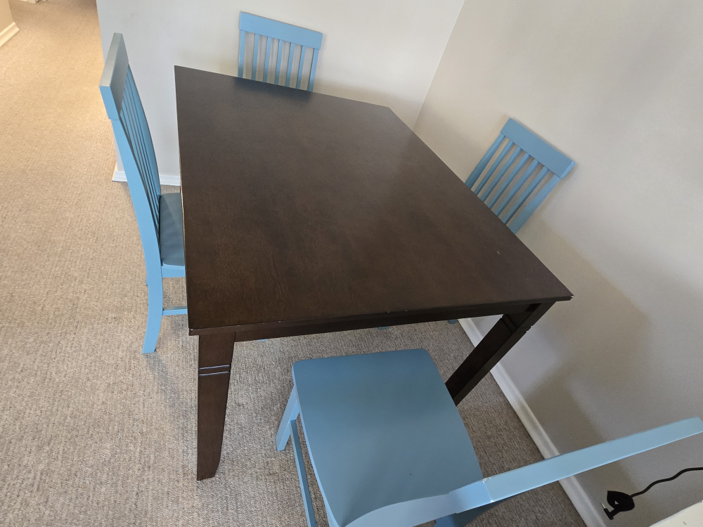 Rectangular Dining Table Set with Four Chairs - photo 2