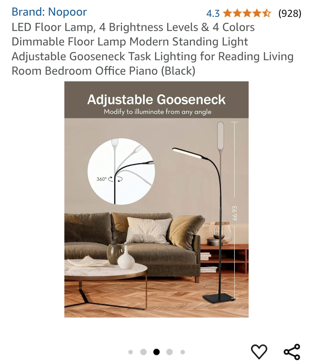 LED Floor Lamp from Amazon - photo 5