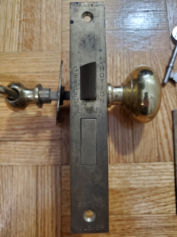 Antique Nautical Door Knob and Lock Set - photo 2