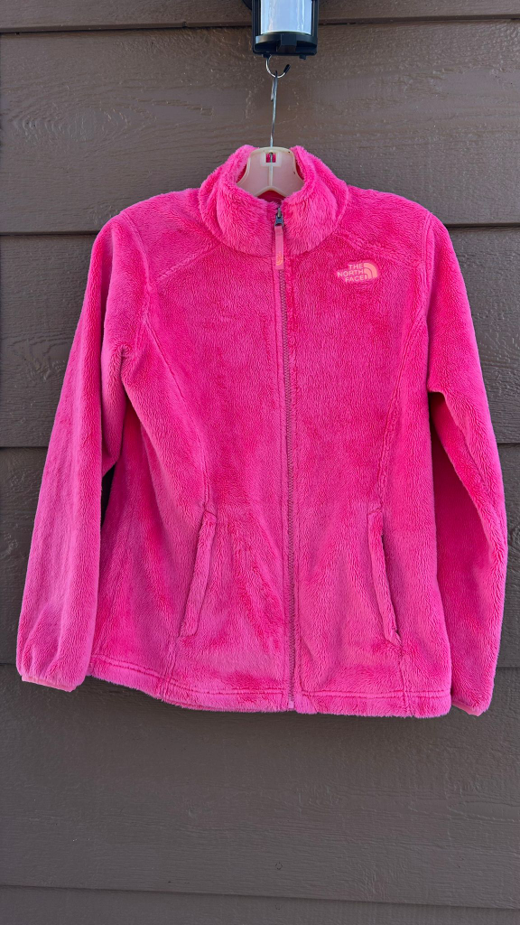 Girls' Pink The North Face Fleece Jacket - Size Kids Large