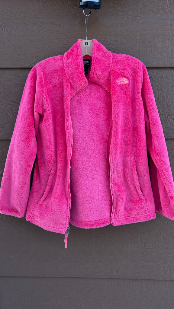Girls' Pink The North Face Fleece Jacket - Size Kids Large - photo 2