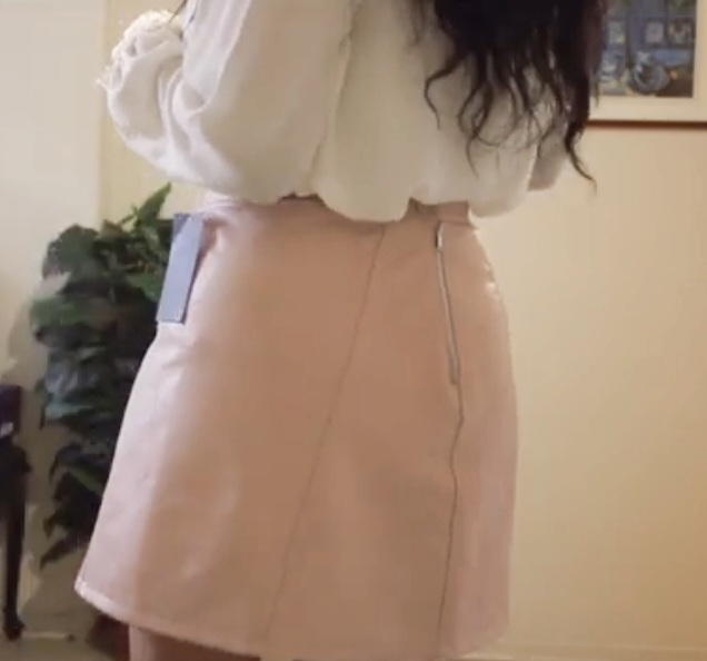 Pink Faux Leather Mini Skirt - photo 2