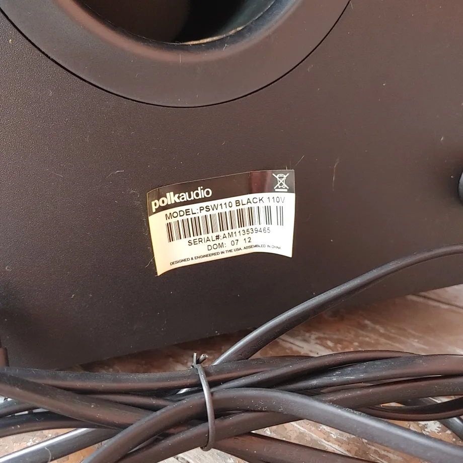 Polk Audio PSW110 MONSTER Subwoofer Black 110V 10” 200W image indicator(7)
