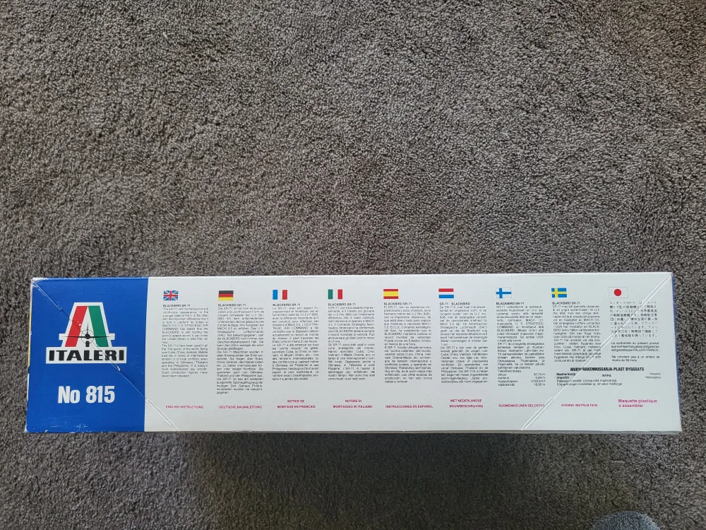 Italeri Lockheed SR-71 Blackbird Model Kit image indicator(5)