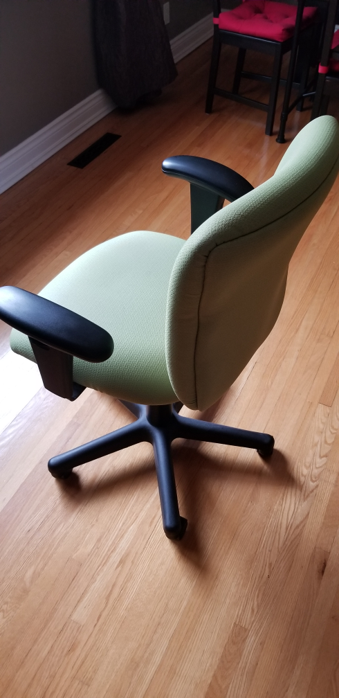 Office Chair - Green Fabric, Adjustable Height - photo 2