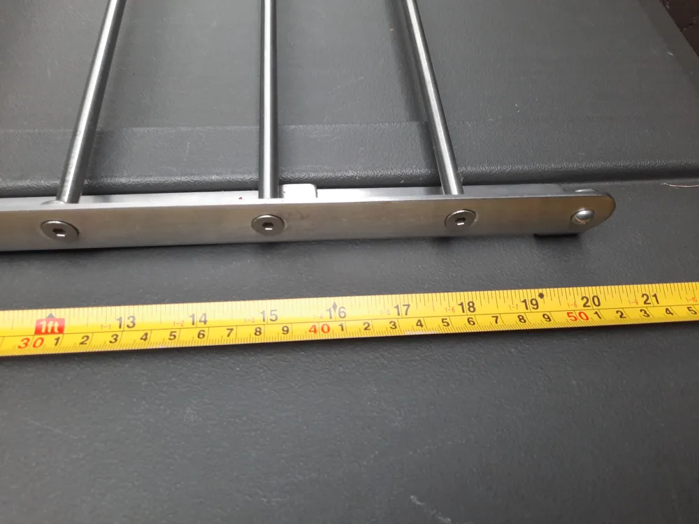 Like New collapsible wall mounted clothes rack image indicator(8)