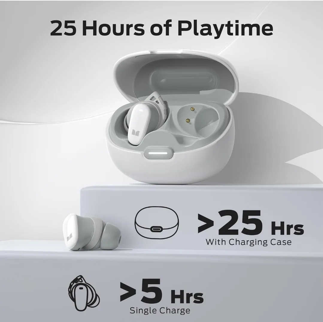Monster N-Lite 206 Wireless Earbuds - White image indicator(6)