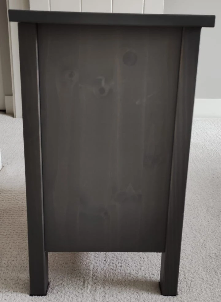 IKEA HEMNES Gray Stained 2-drawer Nightstand 21 1/4x26 - photo 3