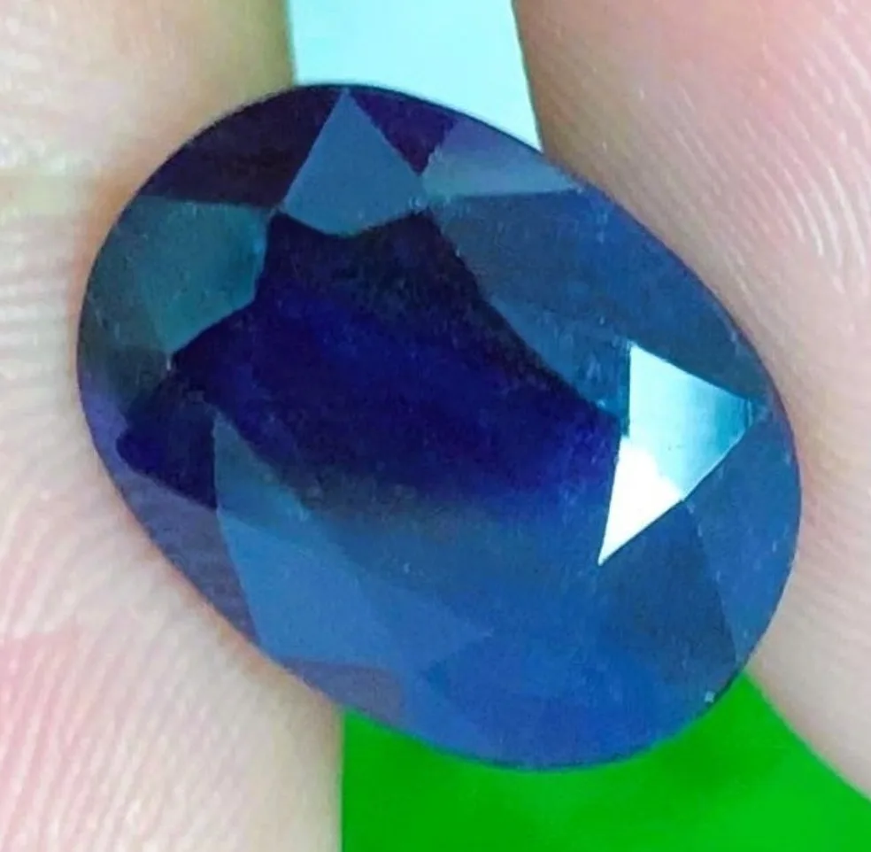 6.15ct Natural Burmese Blue Sapphire Oval Cut Loose Gemstone image indicator(2)
