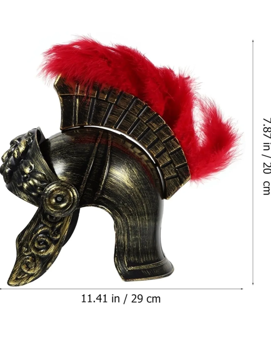 Roman Centurion Cosplay Helmet – Gladiator Warrior Costume Prop image indicator(2)