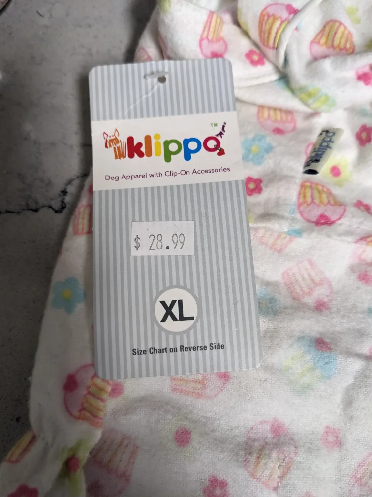 NEW Klippo Dog PJs M + Pink ceramic bowl image indicator(2)