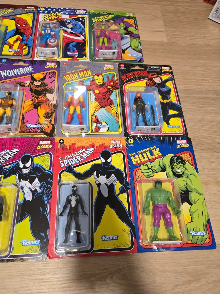 Lot of 11 Retro Marvel Legends 3.75 Inch Action Figure By Kenner image indicator(5)