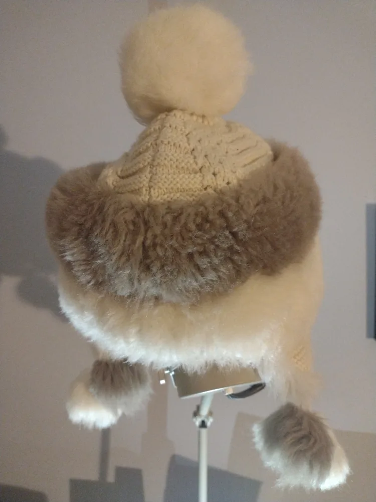 Adorable Faux Fur Pom Pom Toque thumbnail