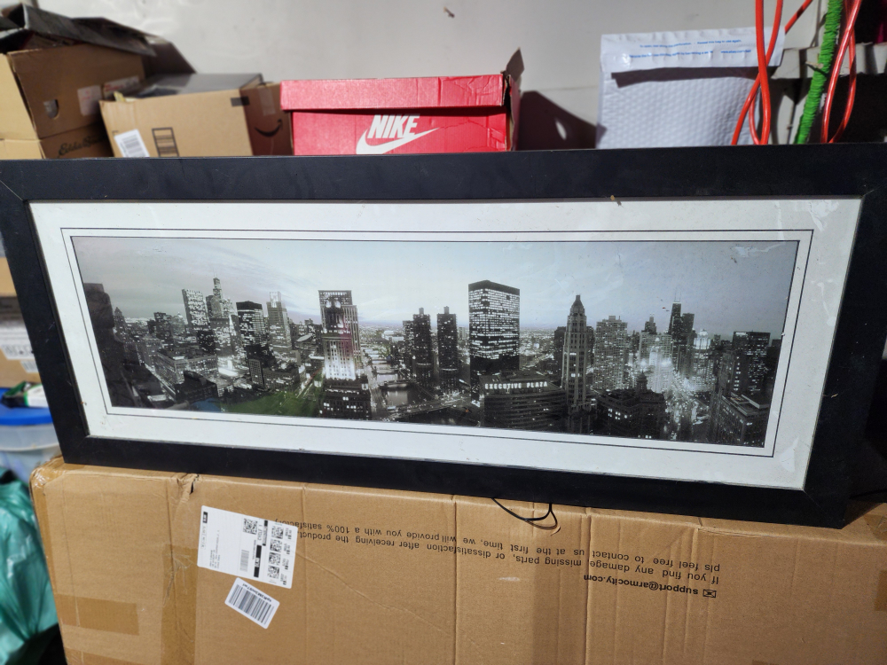Framed chicago Cityscape Panorama Print