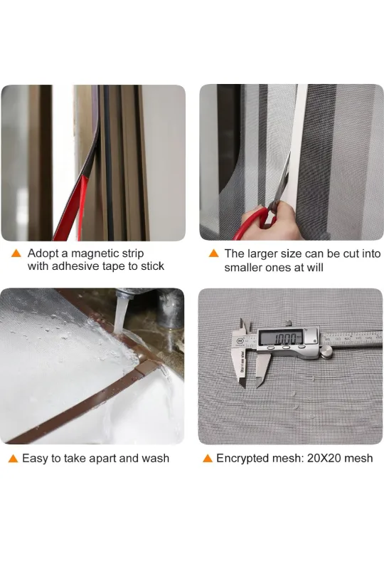 Magnetic Window Screen, Easy Installation, Customizable Size image indicator(3)