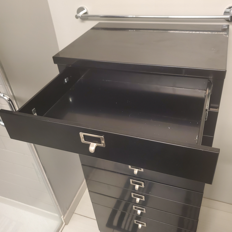 Black Metal 10-Drawer Cabinet - photo 2