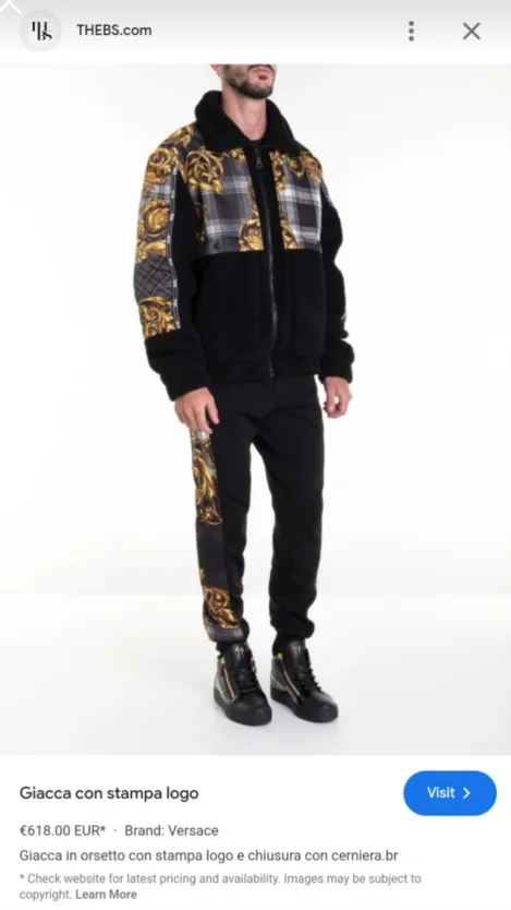 Versace Jeans Couture Men's Black and Gold Fleece Jacket image indicator(5)