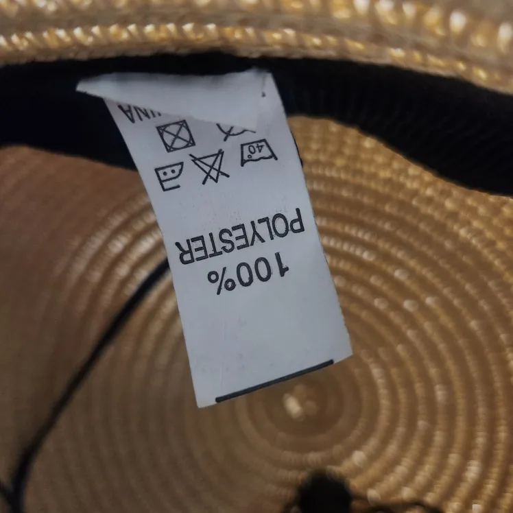 Women's Straw Sun Hat with Black Ribbon image indicator(7)