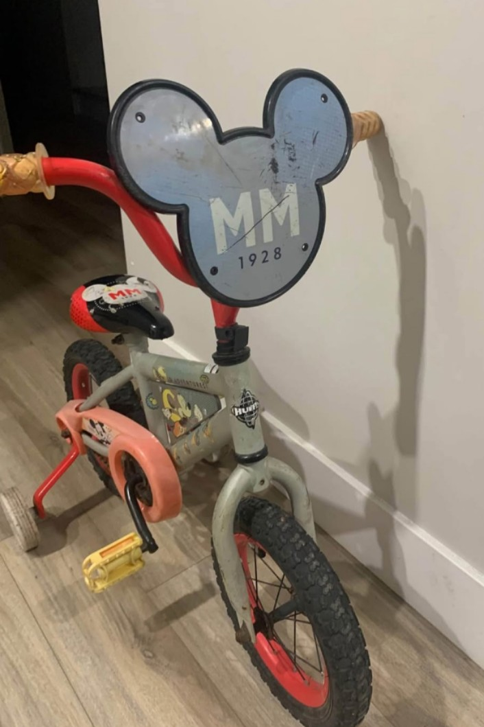 Mickey Mouse Kids Bike with Training Wheels - photo 2