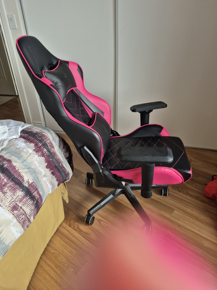 Pink and Black Gaming Chair - photo 3