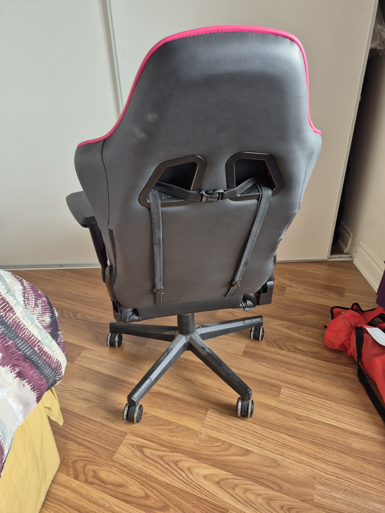 Pink and Black Gaming Chair - photo 4