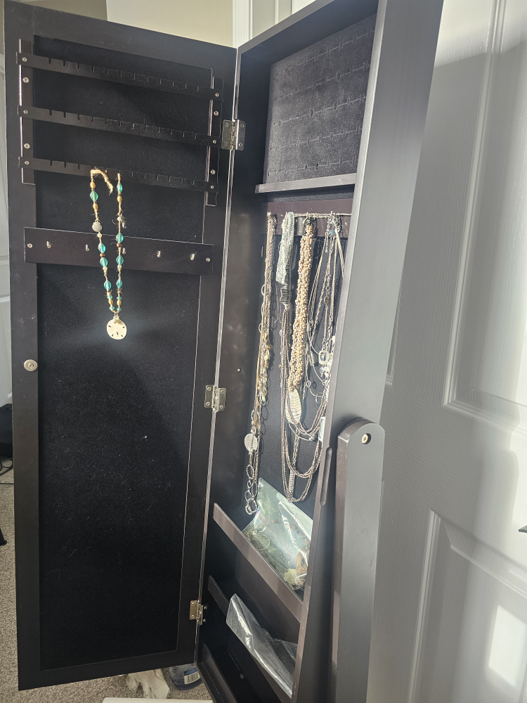 Jewelry Armoire with Mirror - photo 3