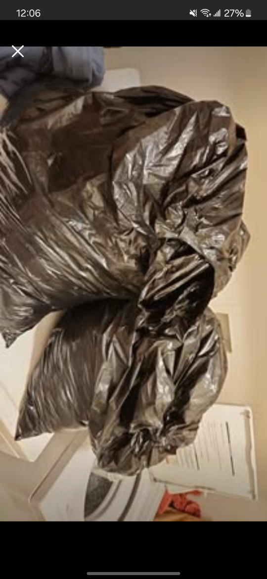 Bulk Clothing Lot - Black Garbage Bags