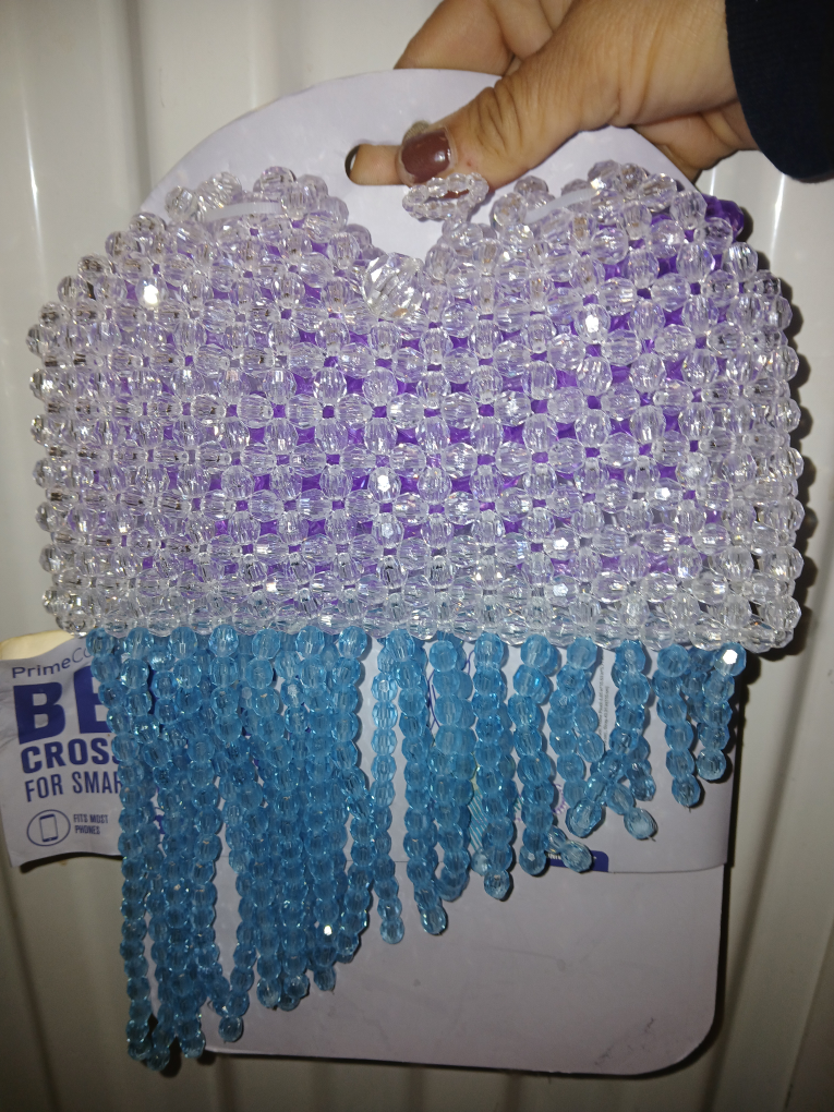 Beaded Crossbody Pouch for Smartphones