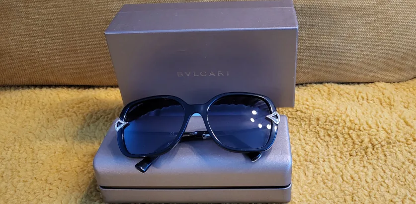 BVLGARI Sunglasses - Black Frame, Grey Lenses thumbnail